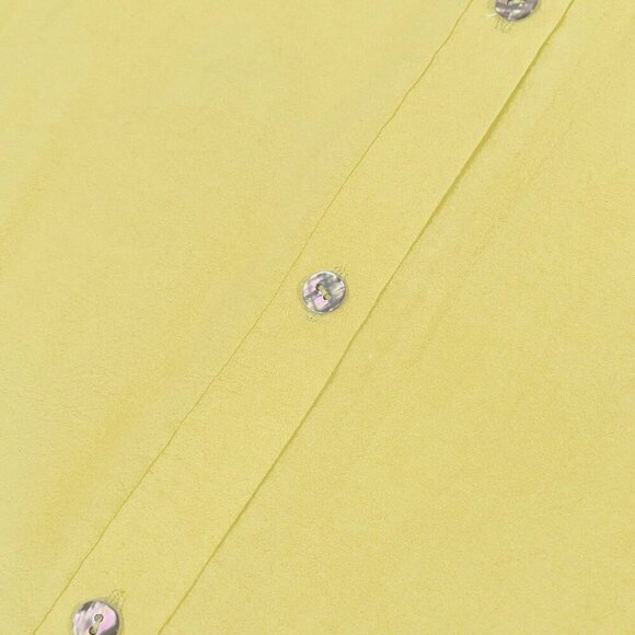 Yellow Casual Women's Drop Shoulder Long Sleeve Button Shirt & A-Line Skirt Set - Picture 7 of 7